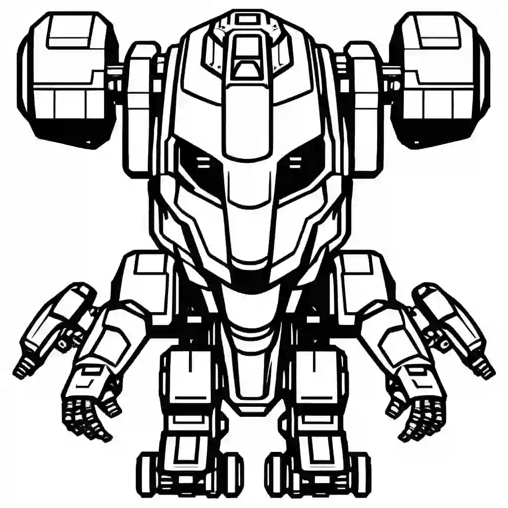 Aerial Robot coloring pages